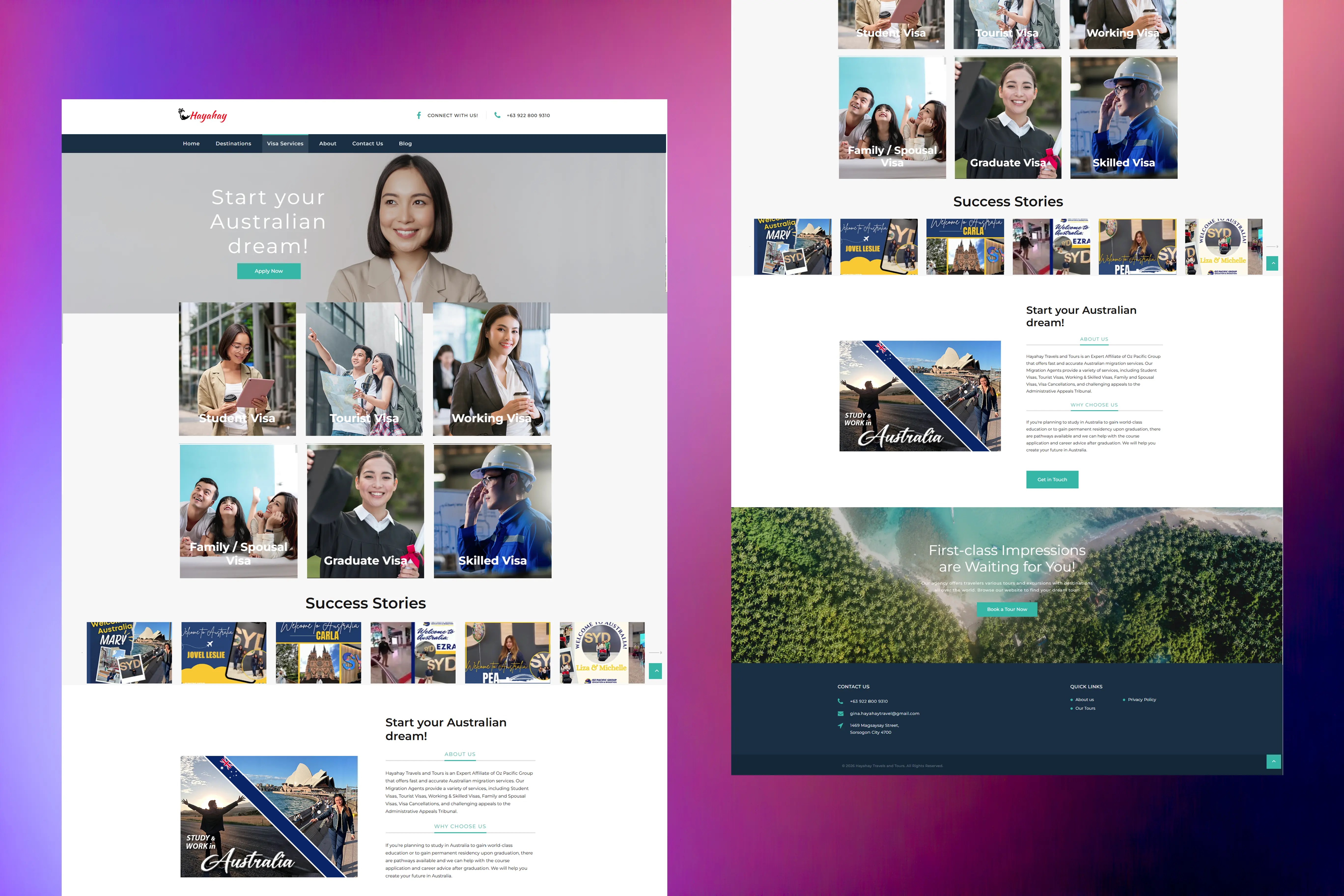 Visa Services Screenshot